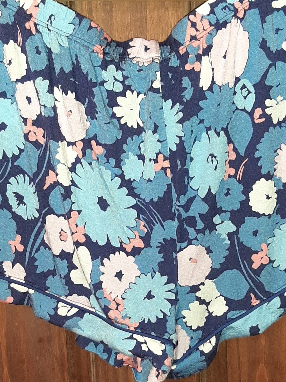 kate spade Blue Floral Short-Sleeve Pajamas M EUC - Picture 5 of 6